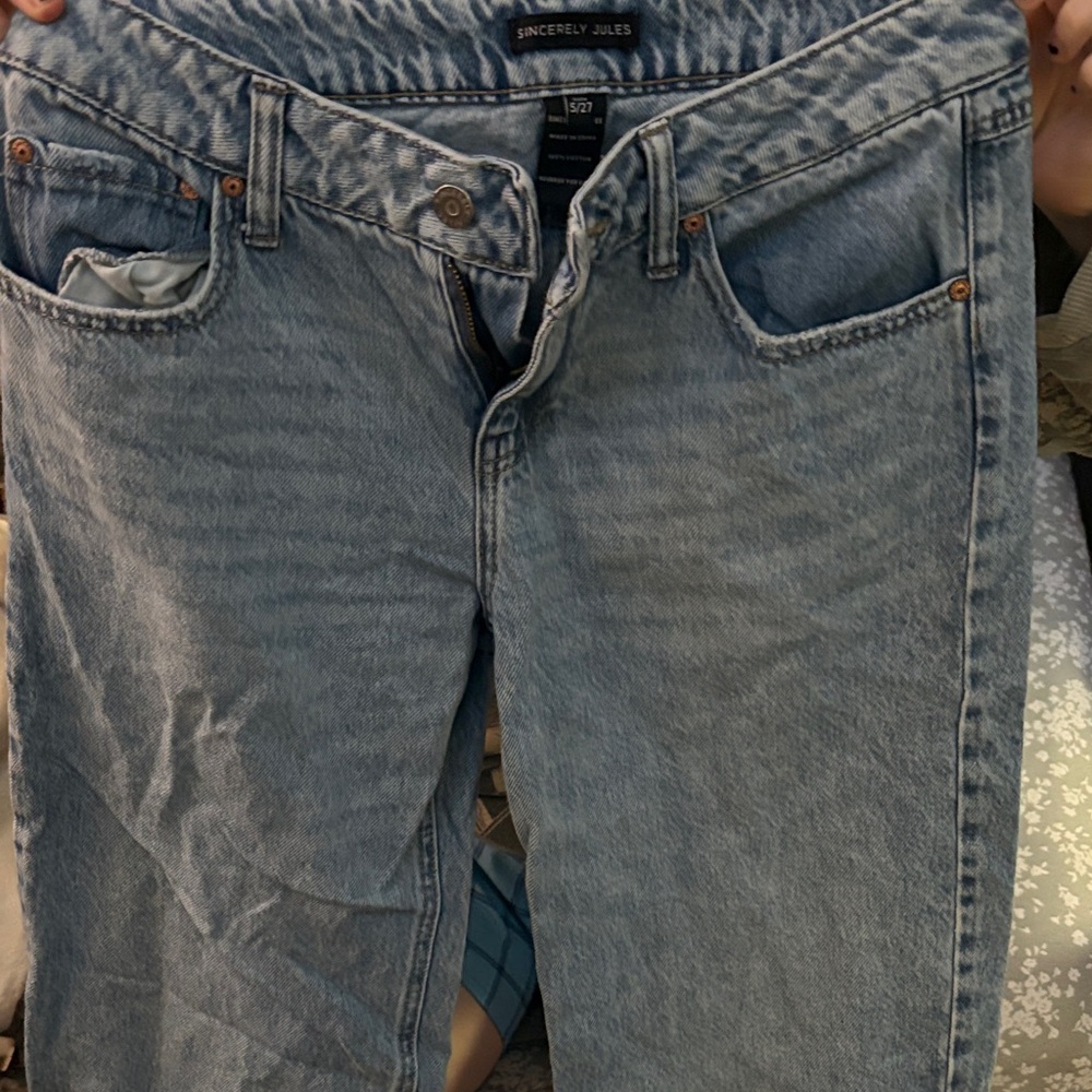 Sincerely Jules Denim Blue Straight Leg Jeans